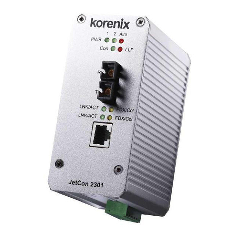 Korenix JetCon 2301 User manual