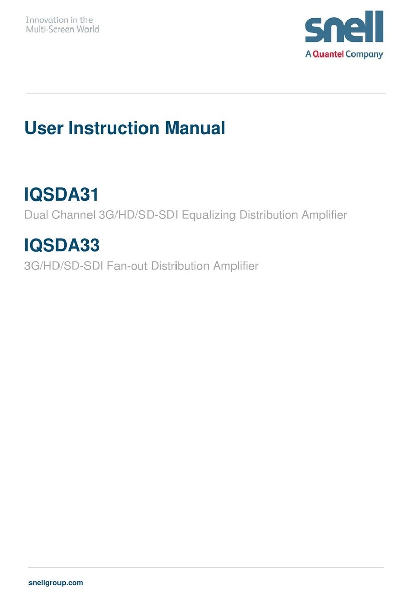 Snell IQSDA31 Operator's manual