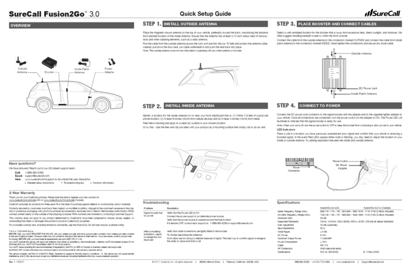 SureCall Fusion2Go 3.0 CA User manual