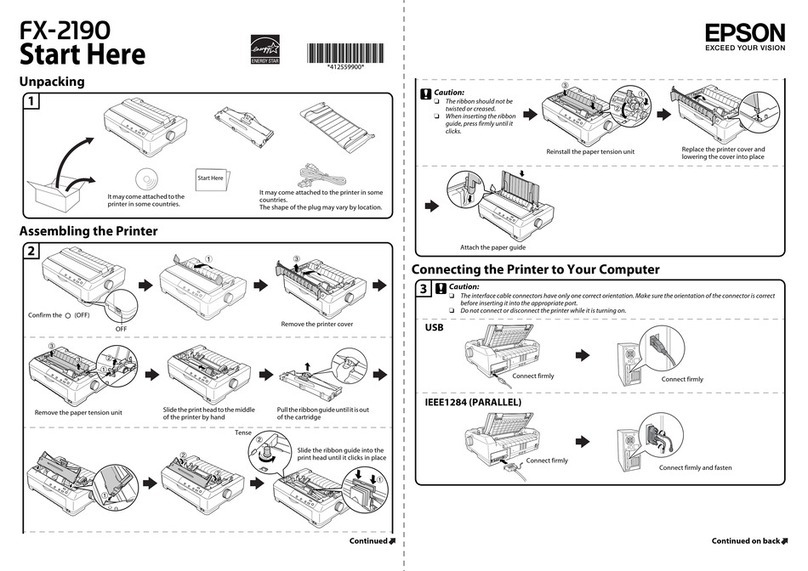 Epson FX-2190 Instruction Manual
