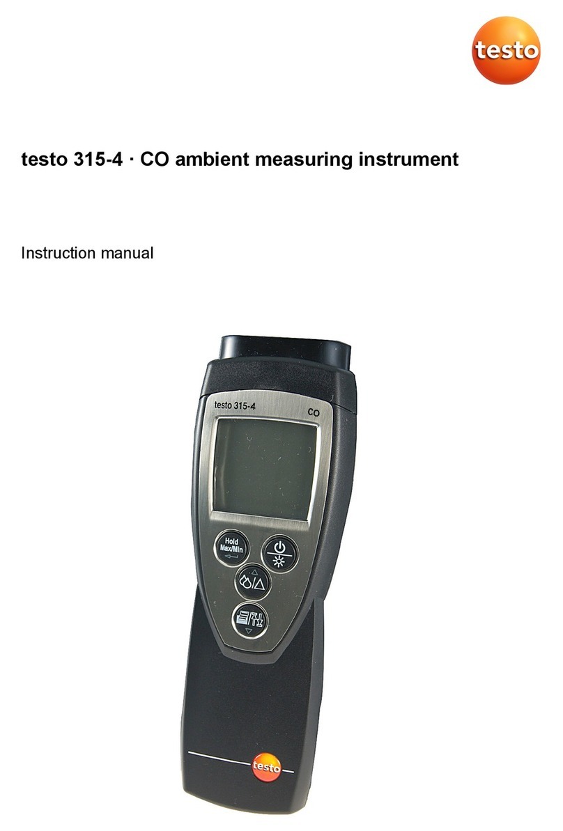 TESTO 315-4 User manual TESTO 315-4 User manual