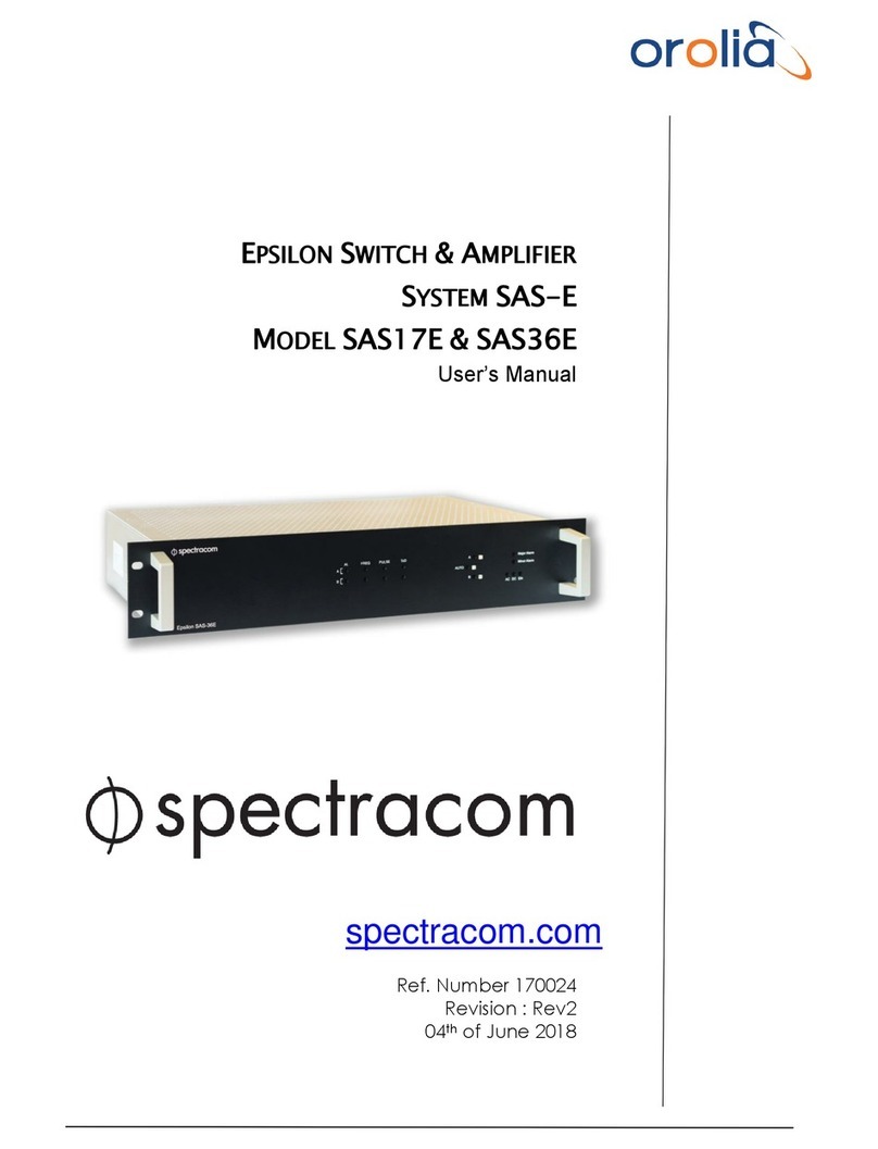 Spectracom SAS17E User manual