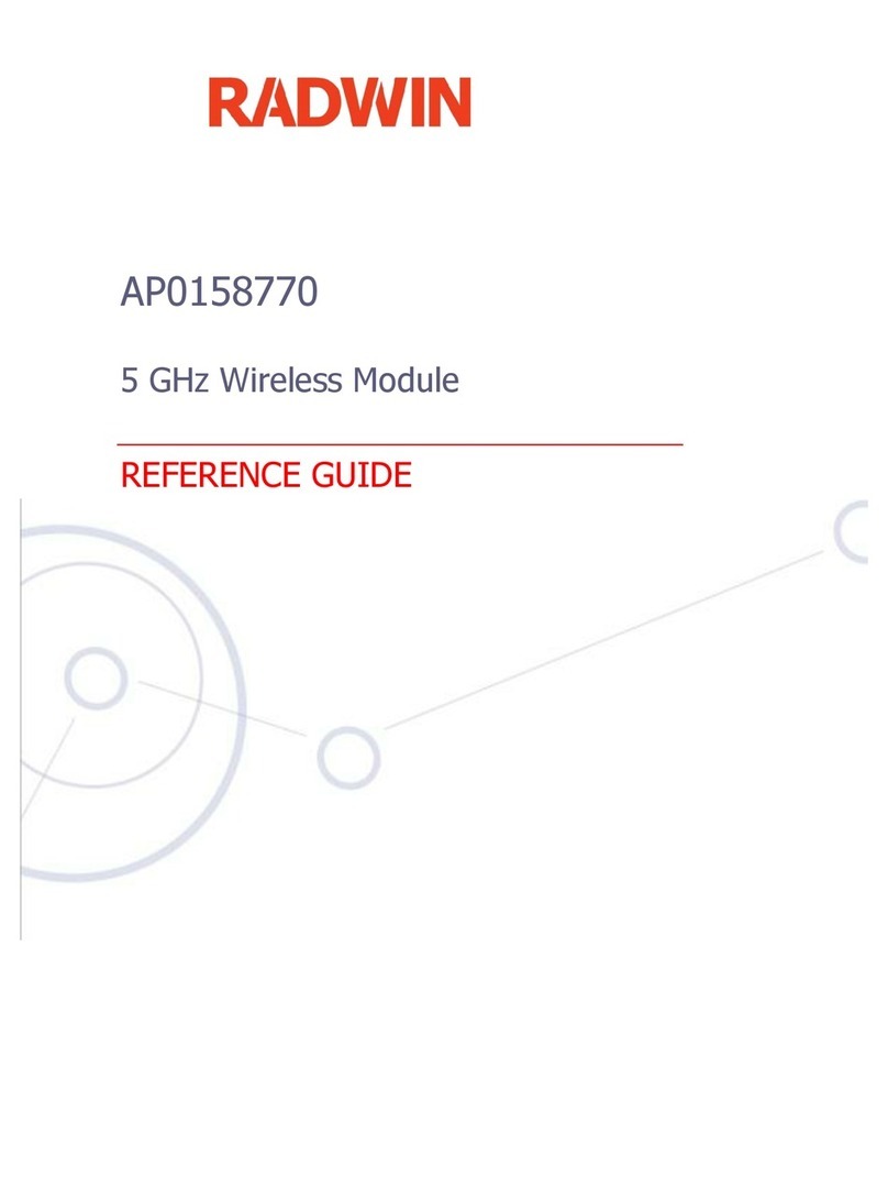 Radwin AP0158770 reference guide
