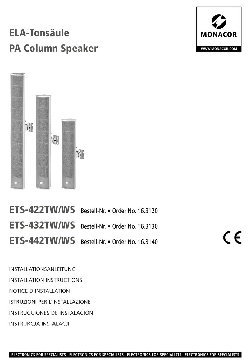 Monacor ETS-422TW/WS User manual