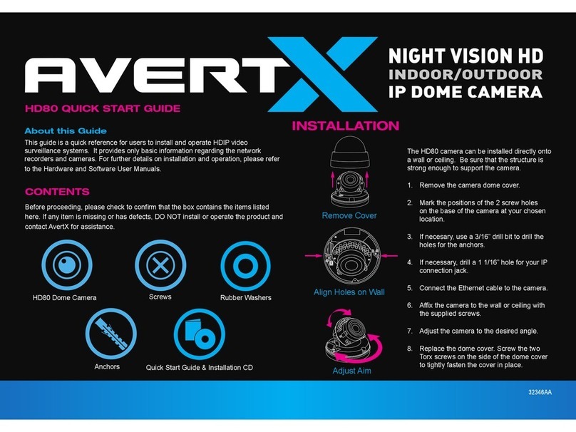 avertX HD80 User manual