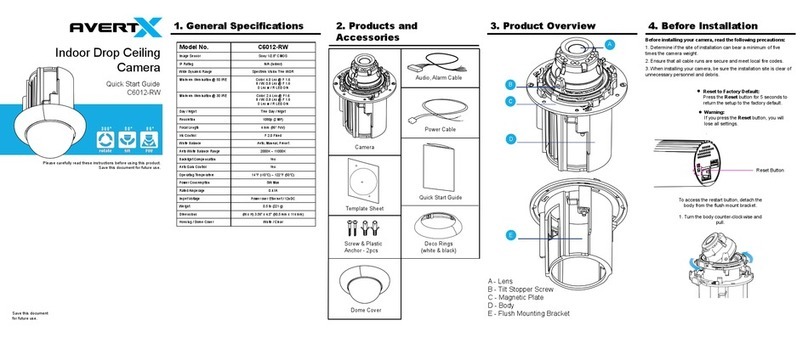 avertX C6012-RW quick start guide