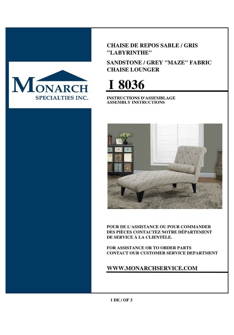 Monarch Specialties I 8036 Assembly instructions
