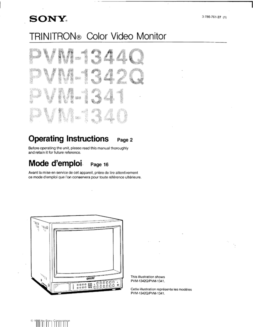 Sony Trinitron PVM-1344Q User manual