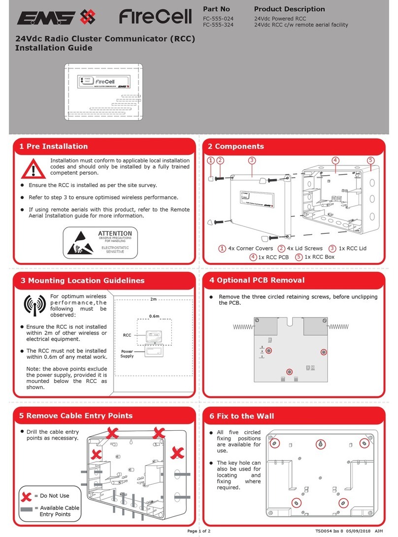 EMS FireCell FC-555-024 User manual