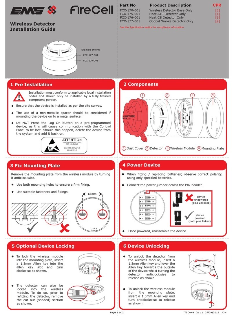 EMS FireCell FCX-170-001 installation guide