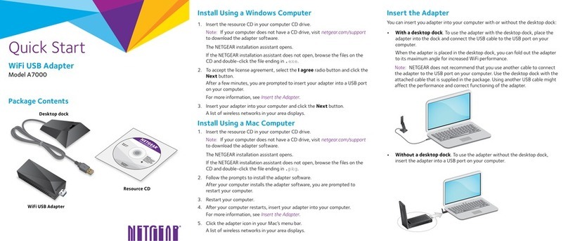NETGEAR A7000 quick start