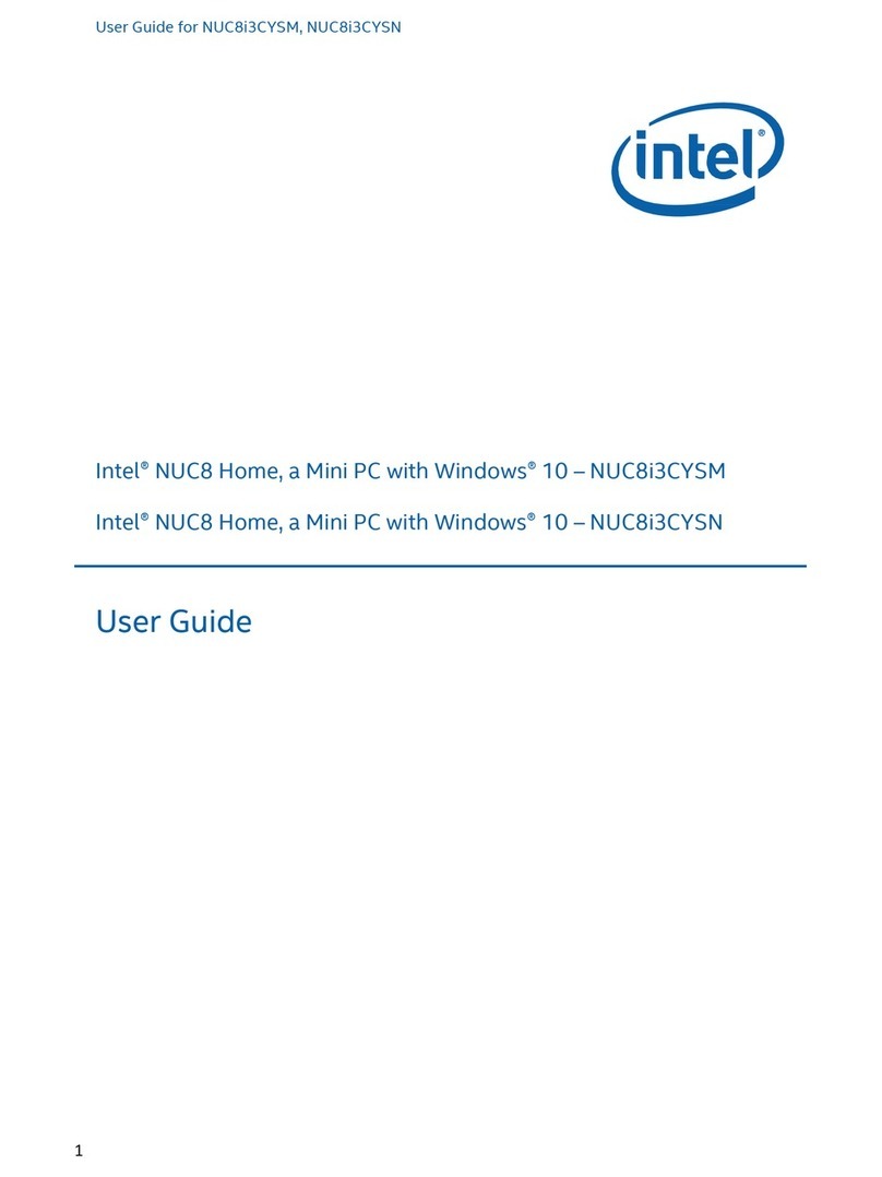 Intel NUC8i3CYSM User manual Intel NUC8i3CYSM User manual