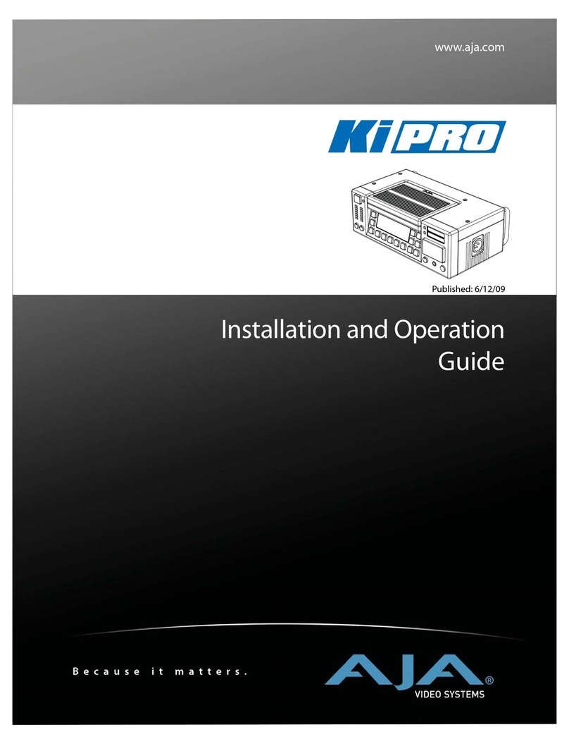 AJA Ki PRO rack Installation and operation guide