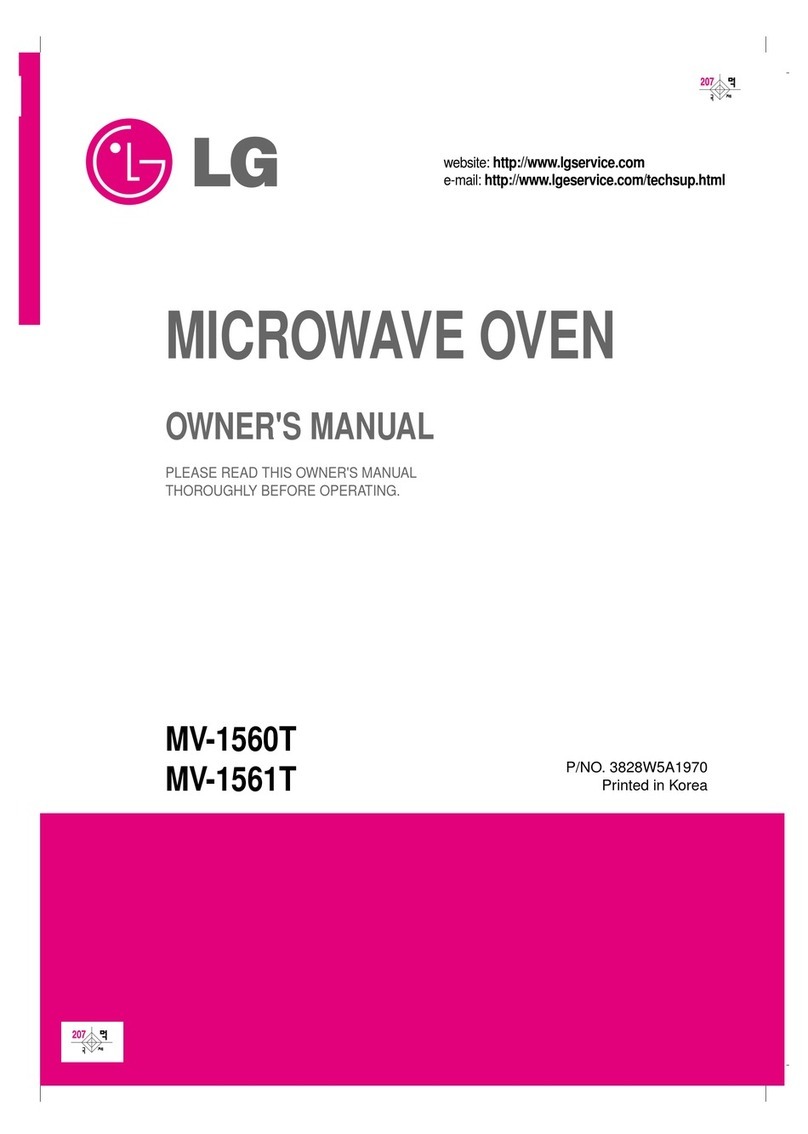 LG MV-1560T User manual