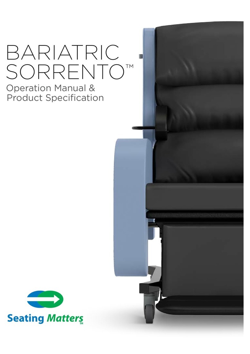 Seating Matters BARIATRIC SORRENTO Installation manual Seating Matters BARIATRIC SORRENTO Installation manual