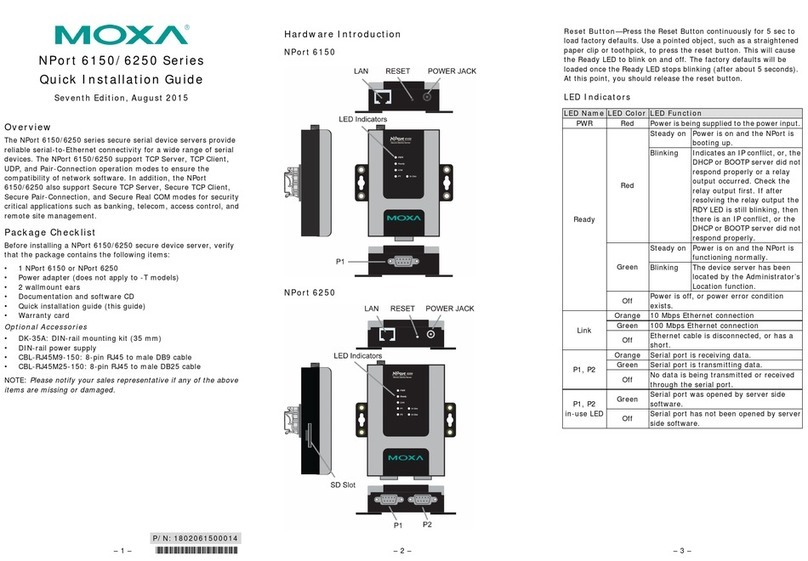 Moxa Technologies NPort 6150 Series User manual