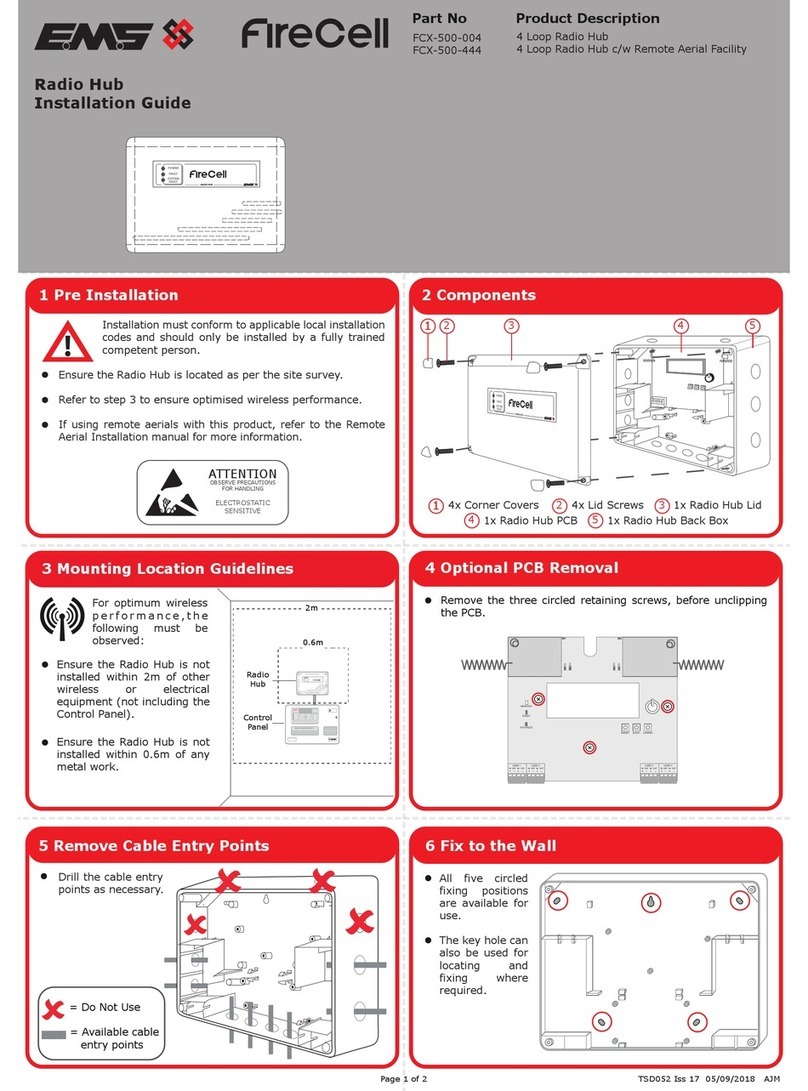 EMS FireCell FCX-500-444 installation guide