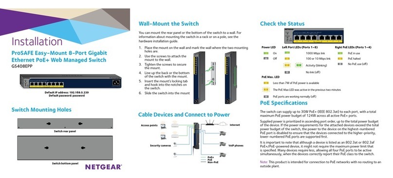 NETGEAR GS408EPP Installation