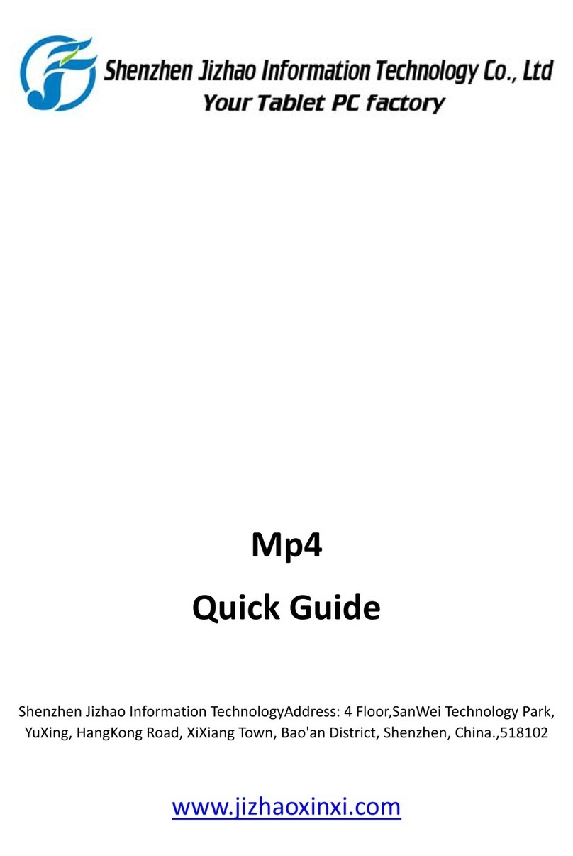 Shenzhen Jizhao Information Technology Co. Mp4 quick guide