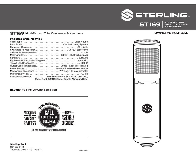 Sterling ST169 User manual