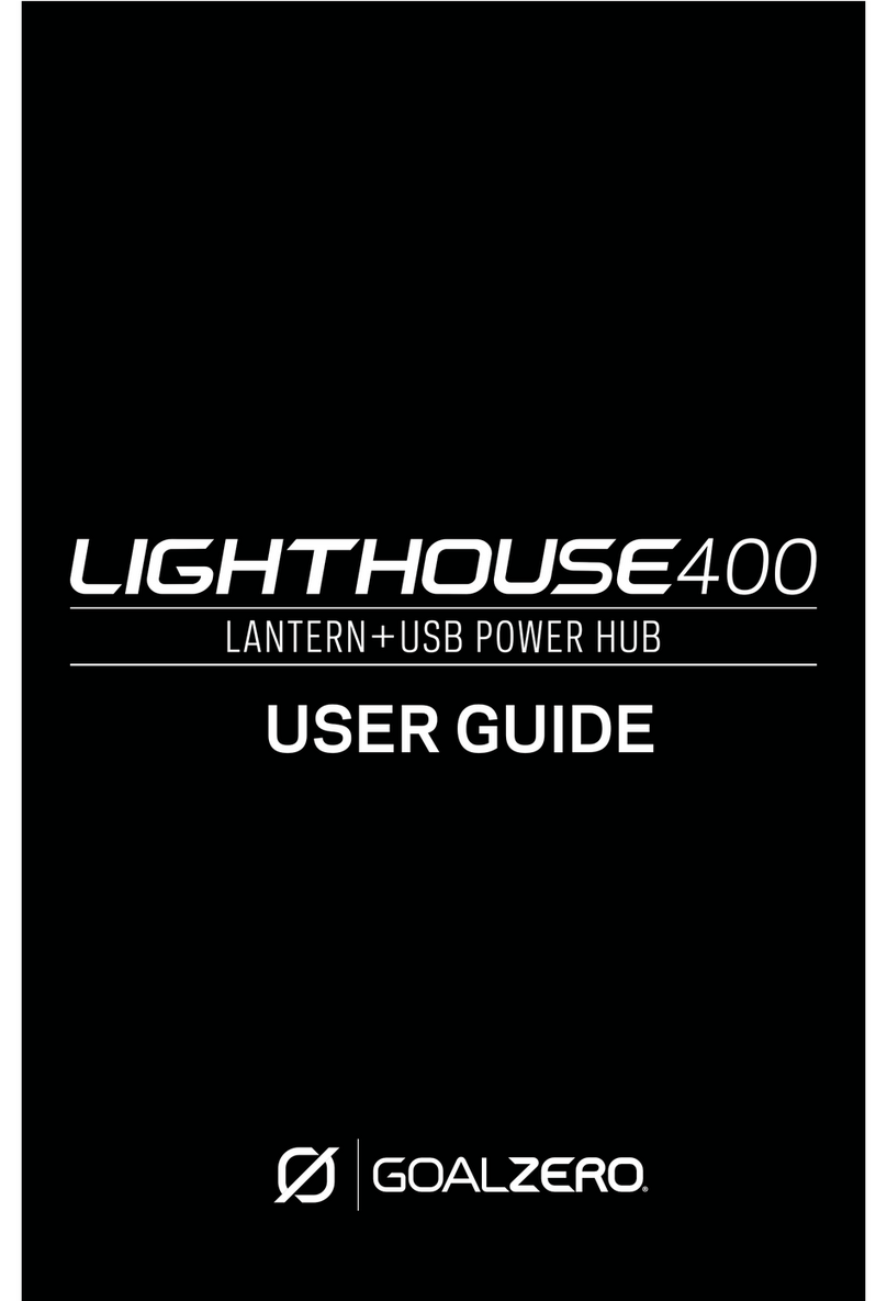 GOAL ZERO Lighthouse 400 user guide GOAL ZERO Lighthouse 400 user guide