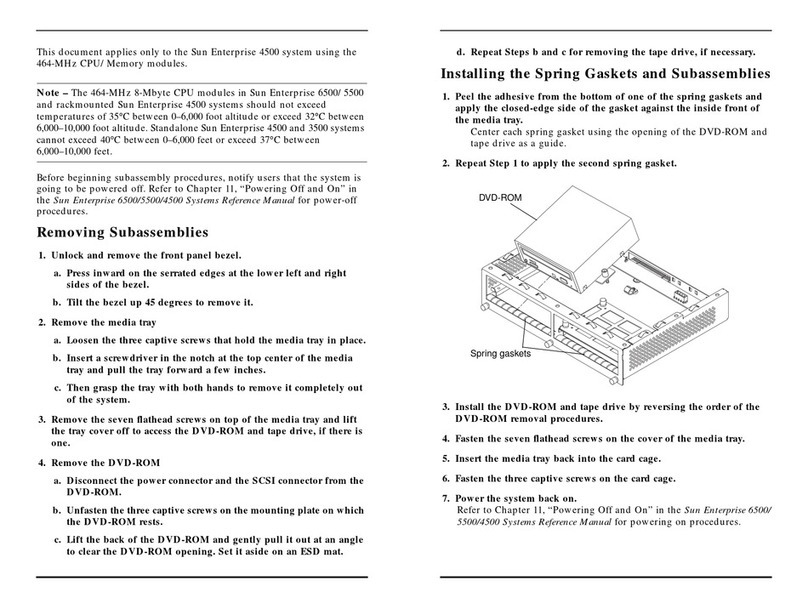 Sun Microsystems Sun Enterprise 4500 installation guide