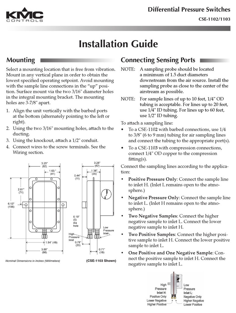 KMC Controls CSE-1102 installation guide
