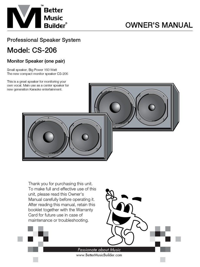 Better Music Builder CS-206 User manual