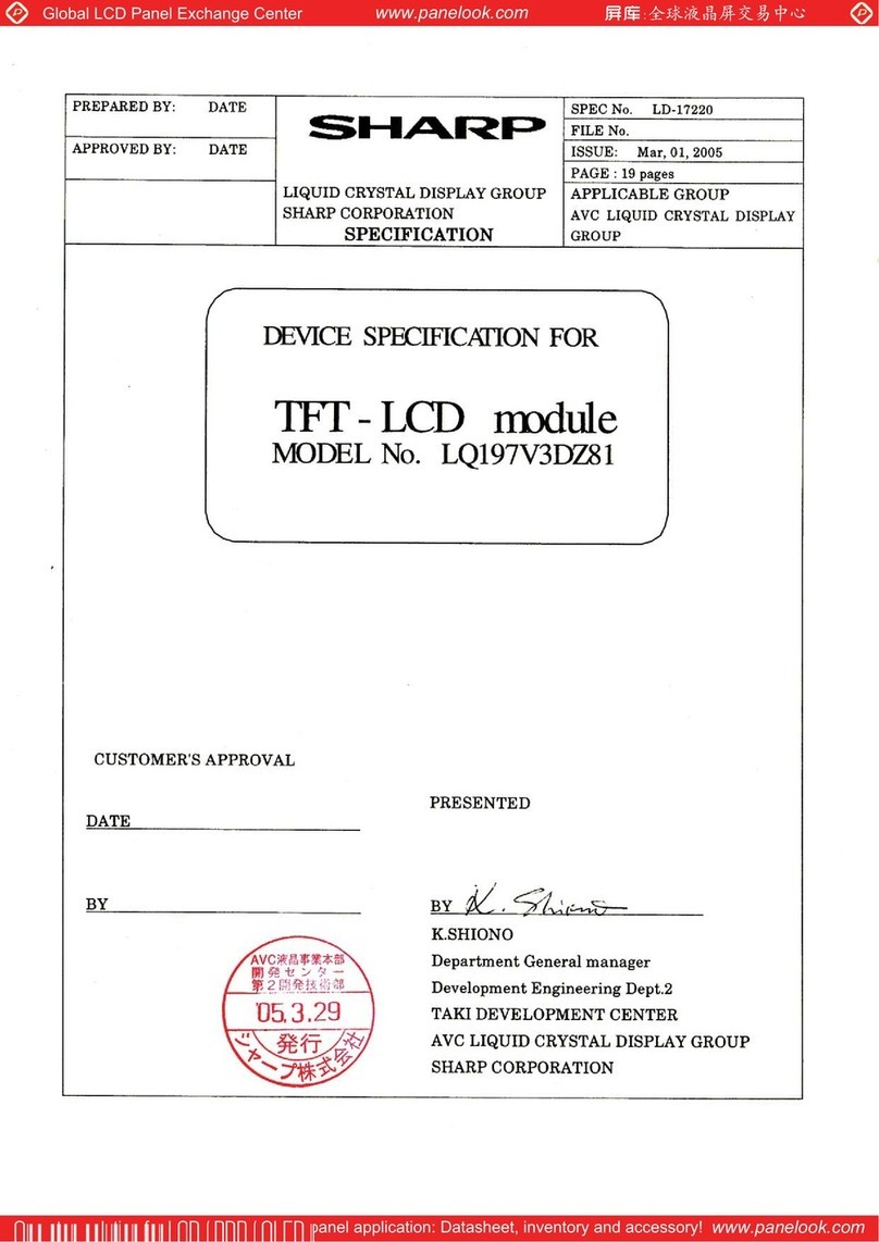 Sharp LQ197V3DZ81 Application guide