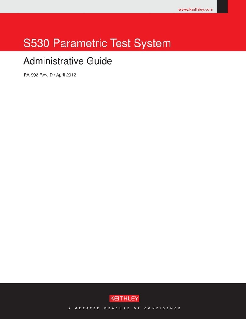 Keithley S530 User manual