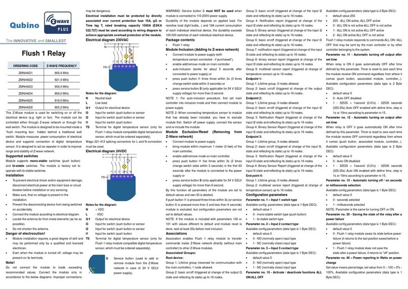 QUBINO Flush 1 User manual