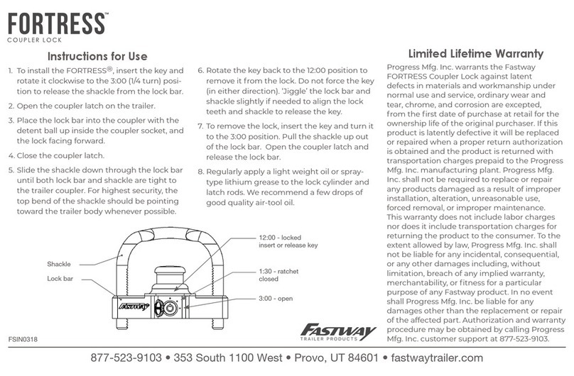 Fastway FORTRESS Instructions for use