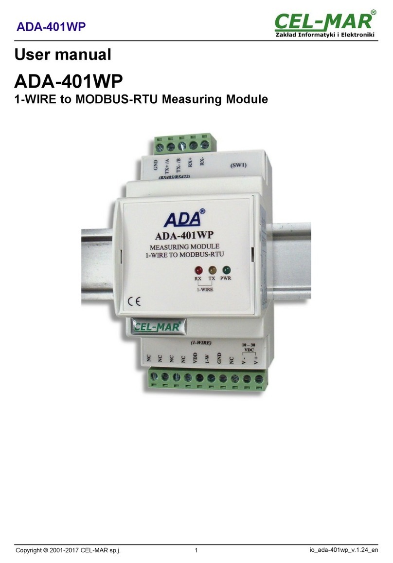 CEL-MAR ADA-401WP user manual