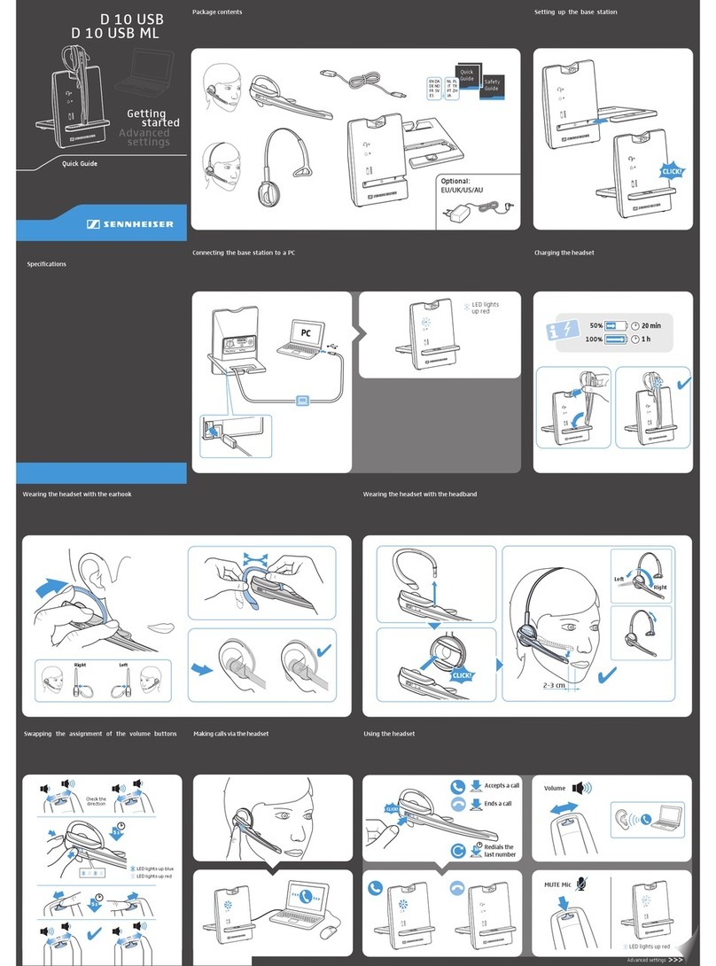 Sennheiser D 10 USB ML User manual