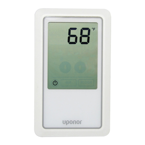 Uponor Heat-only Thermostat Installation and operation manual