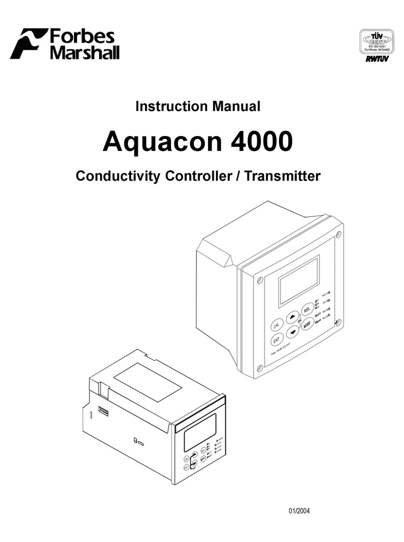 Forbes Marshall Aquacon 4000 instruction manual
