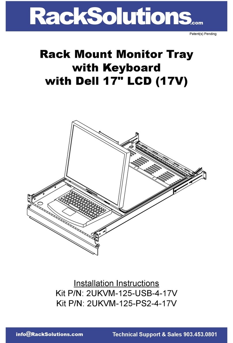 Rack Solutions 2UKVM-125-USB-4-17V installation instructions