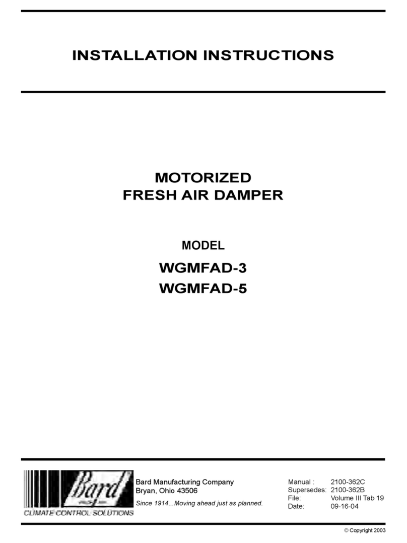 Bard WGMFAD-3 installation instructions