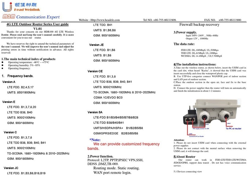 Head Weblink HDR100 user guide
