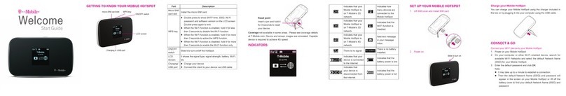Zte T-Mobile 4G HotSpot Z64 Start guide