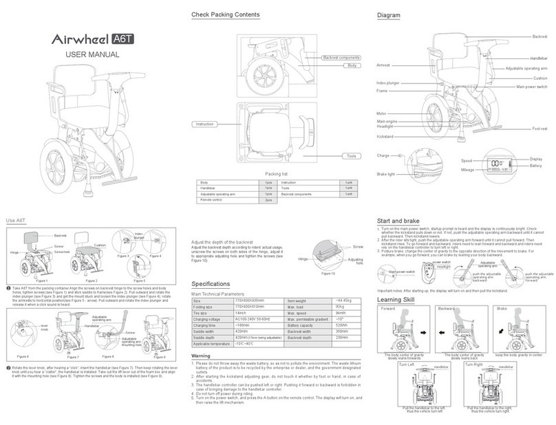 Airwheel A6T user manual