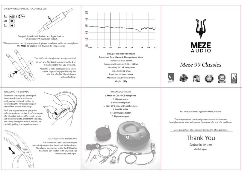 Meze Audio 99 Classics manual