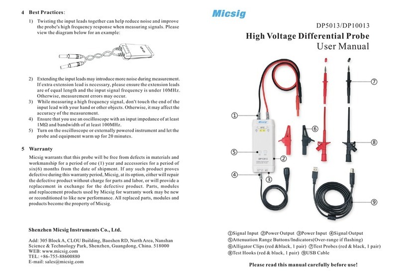 Micsig DP5013 user manual