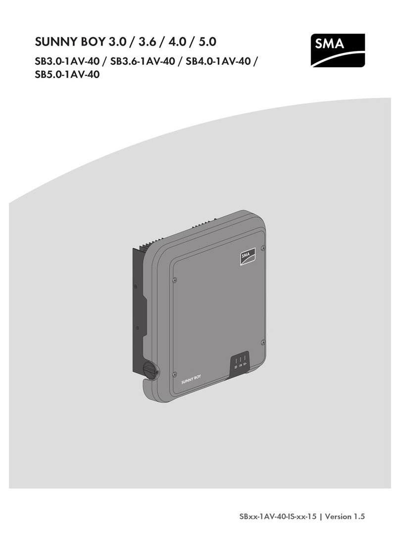 SMA SUNNY BOY 3.0 User manual