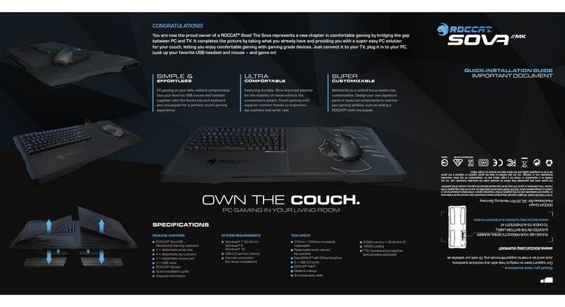 Roccat Sova Quick installation guide