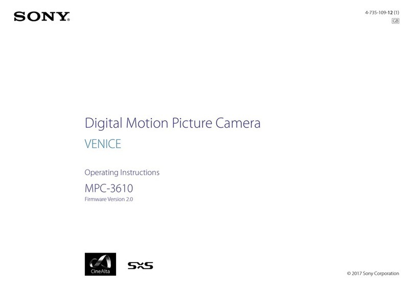 Sony VENICE MPC-3610 operating instructions
