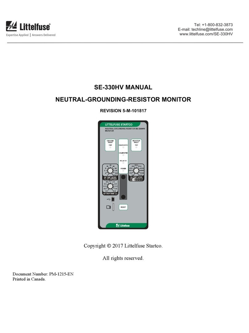 Littelfuse Startco SE-330HV User manual