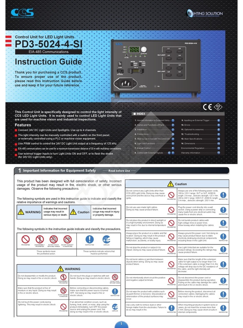 CCS PD3-5024-4-SI Instruction guide
