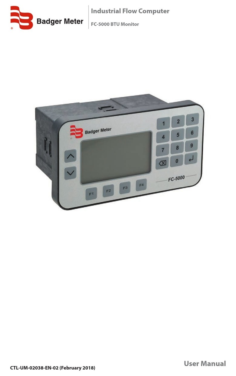 Badger Meter FC-5000 user manual
