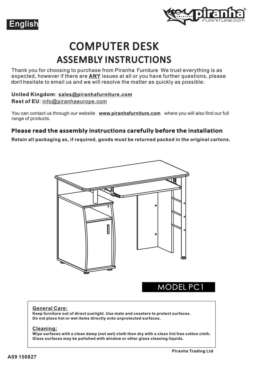 Piranha PC1 Assembly instruction